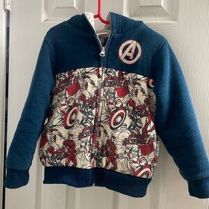 Marvel boys hoodie navy blue